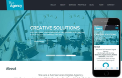 Blue Agency a Corporate Flat Bootstrap Responsive web template