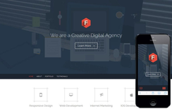 Flat Style Multipurpose Flat Responsive web template