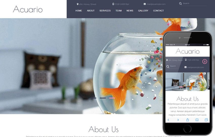 Acuario a Animal Category Flat Bootstrap Responsive web template