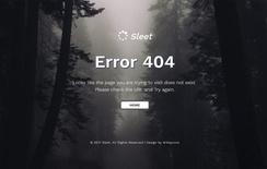 Sleet a Flat Responsive Widget Template