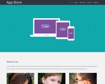 Bluebox Flat Corporate Responsive website template