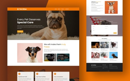 Pet Sitter Website Template