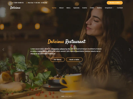 Delicious - Free Restaurant Bootstrap Template | BootstrapMade