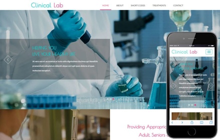 Clinical Lab a Medical Category Flat Bootstrap Responsive Web Template