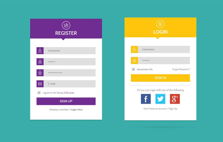 Flat UI Web Forms Widget Template