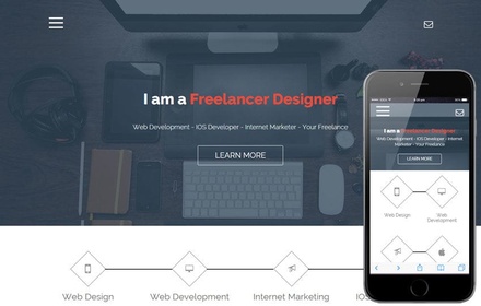 Freelance a Onepage Portfolio Flat Bootstrap Responsive Web Template