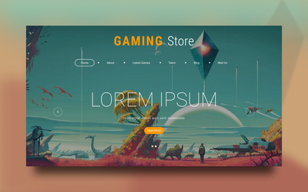 Gaming Store Website Template