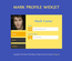 Mark Profile Widget Responsive Template