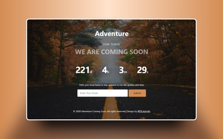 Adventure Coming Soon Web Element