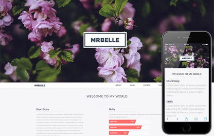 Mr Belle a Singlepage Multipurpose Flat Bootstrap Responsive web template