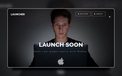 Launcher Landing Page Category Bootstrap Responsive Web Template.