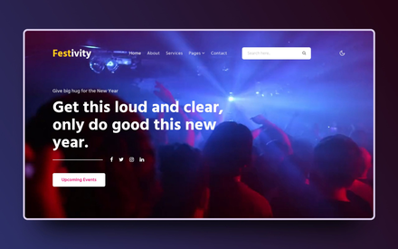 Festivity Website Template