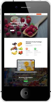 Fruitage Agriculture Category Bootstrap Responsive Web Template.