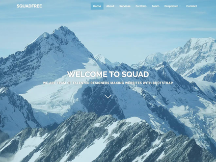 Squadfree - Free Bootstrap template for creative | BootstrapMade