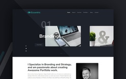 Eccentric Portfolio Website Template