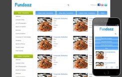 Fundaaz Free web Gallery Mobile Website Template