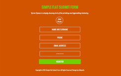 Simple Flat Submit Form Responsive Widget Template