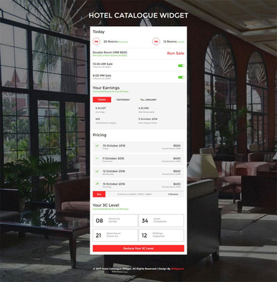 Hotel Catalogue Widget a Flat Responsive Widget Template