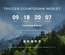 Trigger Countdown a Flat Responsive Widget Template