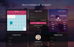 Multifarious Widget a Flat Responsive Widget Template