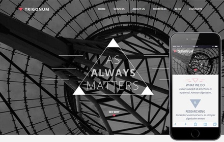 Trigonum a Corporate Portfolio Flat Bootstrap Responsive web template