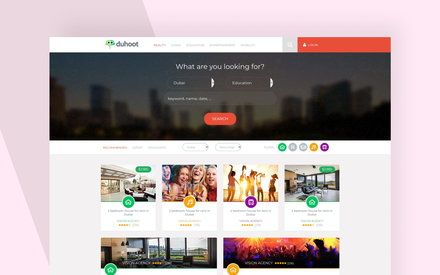 Duhoot a Portal Multipurpose Flat Bootstrap Responsive web template