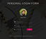 Personal Login Form Responsive Widget Template