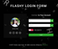 Flashy Login Form Responsive Widget Template