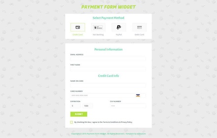 Payment Form Template – Responsive HTML Template