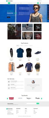 Fashion Club an Ecommerce Online Shopping Bootstrap responsive Web Template