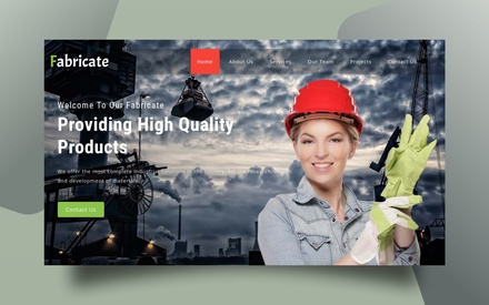 Fabricate Industrial Category Bootstrap Responsive Web Template