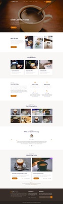 Coffee Cafe Website for Coffee Shop