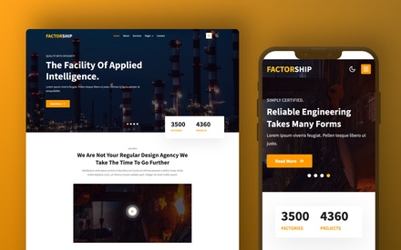 Factorship Industrial Website Template