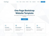 OnePage - Multipurpose Bootstrap One Page Template | BootstrapMade