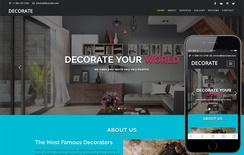 Decorate an Interior Category Bootstrap Responsive Web Template