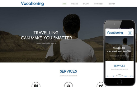 Vacationing a Travel Category Flat Bootstrap Responsive Web Template