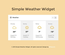 Simple Weather Widget Responsive Template