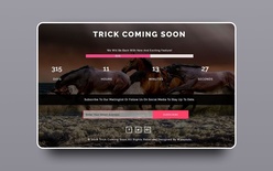 Trick Coming Soon Flat Responsive Widget Template.