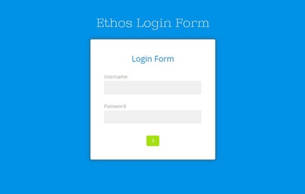 Ethos Login Form Responsive Widget Template