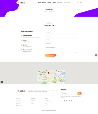 Setup Website Template