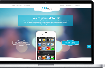 Fluid App a Mobile App based Flat Bootstrap Responsive Web Template