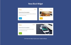 News Block Responsive Widget Template