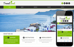 Travel Scout a travel guide Mobile Website Template