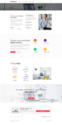 Reprise a Personal website Html template