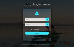 Jolly Login Form a Flat Responsive Widget Template