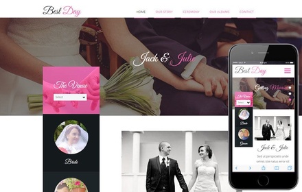 Best Day a Wedding Planner Flat Bootstrap Responsive Web Template