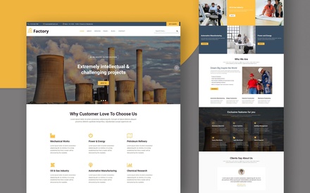 Factory Website Template