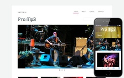 Promp3 online shopping music Mobile Website Template