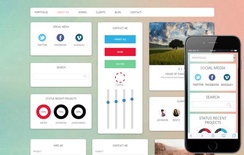 Brighty UI Kit Flat Responsive web template