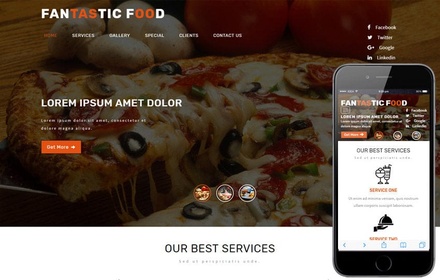 Fantastic Hotels and Restaurants Flat Bootstrap Responsive WebTemplate